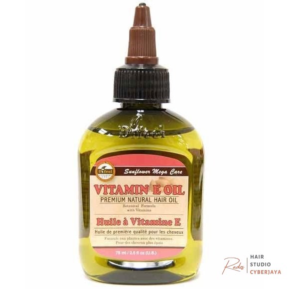 Difeel Vitamin E Hair Oil for All Hair Types Difeel Vitamin E Premium Natural Hair Oil for Nourishing & Strengthening All Hair Types 75ml/2.54 oz