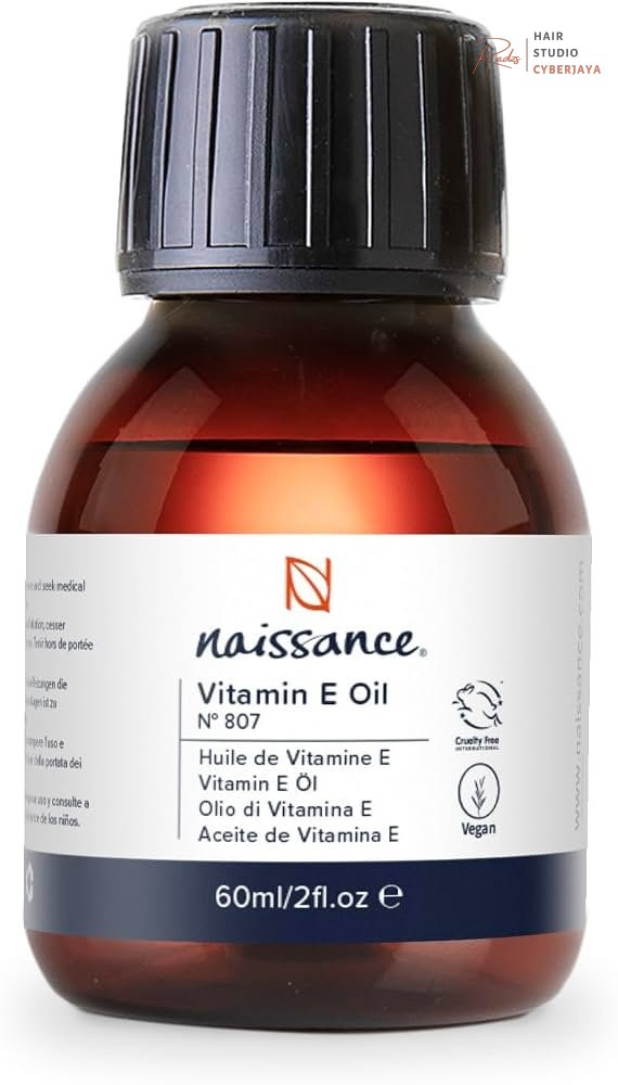 Naissance Vitamin E Oil for Hair Growth and Skin Naissance Vitamin E Oil (no. 807) 60ml - for Skin, Face, Hair Growth, Scalp, Nails, Cuticles, Scars - Natural & Plant-based