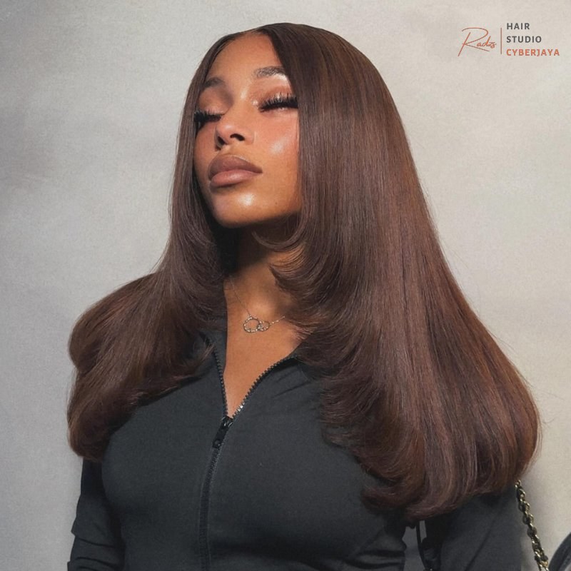 VIYA Dark Chocolate Brown Straight Wig VIYA Dark Chocolate Brown 13x6 HD Skin Melt Full Lace Frontal Straight Wig
