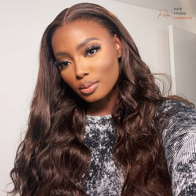 Viya Hair Dark Brown Loose Body Wave Viya Hair dark brown loose body wave wig for a natural look