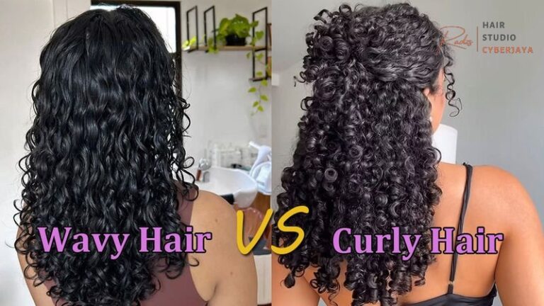 Comparing wavy hair versus curly hair