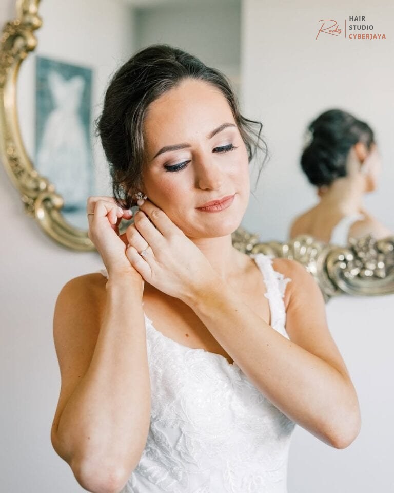 Coordinated bridal party hair and makeup services A beautiful bridal party with coordinated hair and makeup