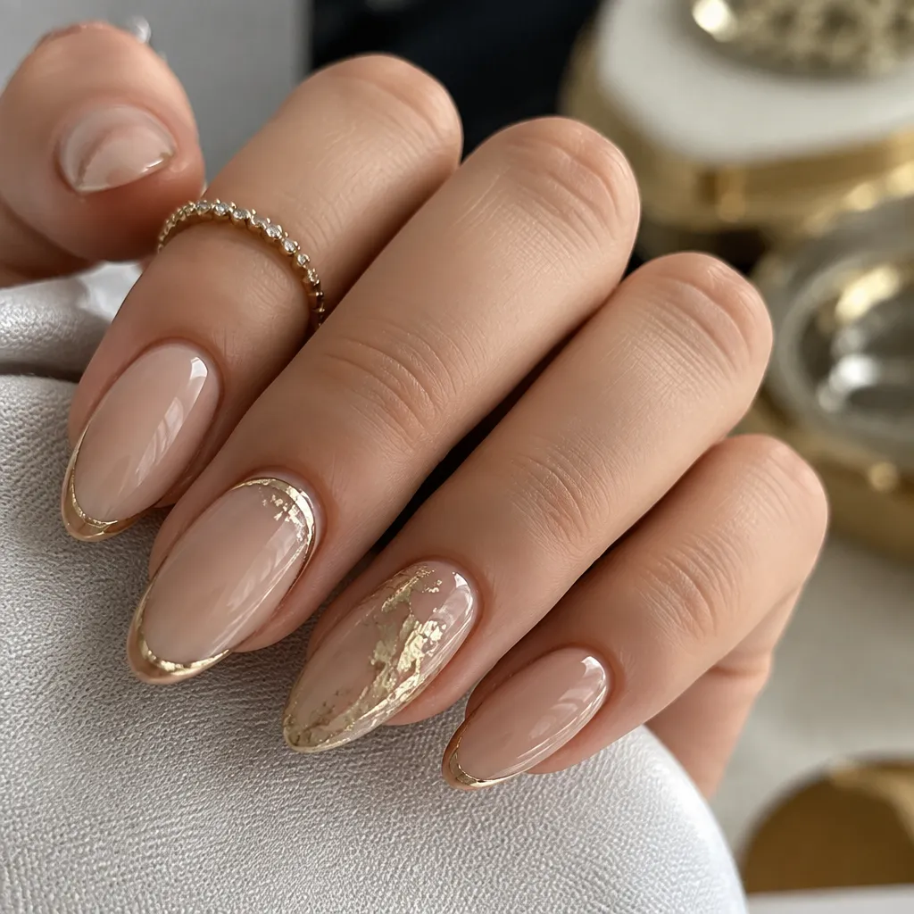 Close-up of a beautiful manicure at Blush Nail Bar